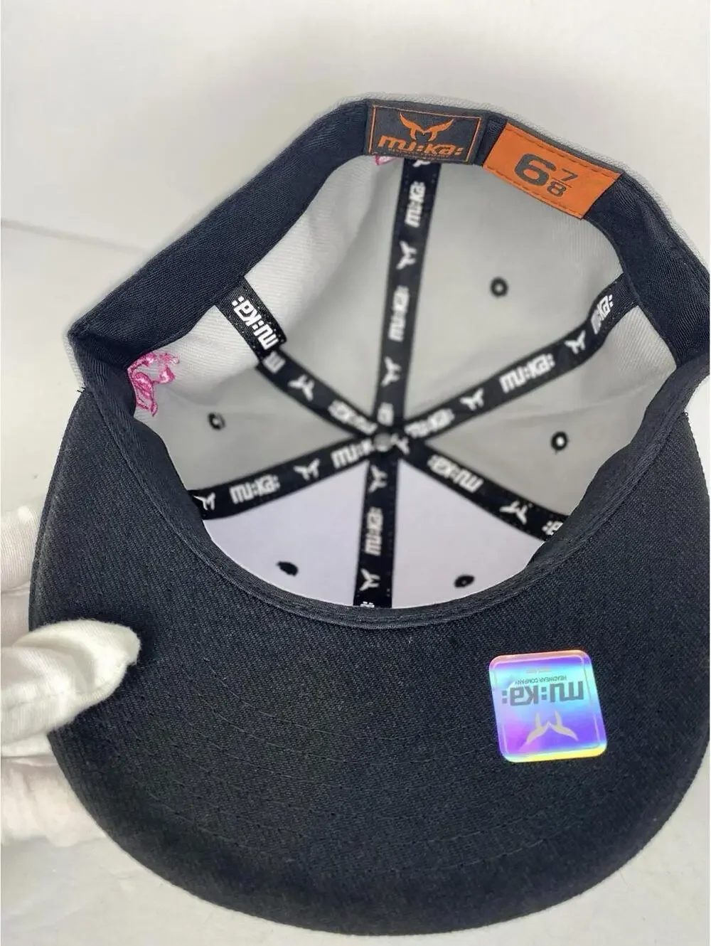 DC Shoes Mu:ka: 6 7/8 Hat Fitted Pink Big Logo Y2K Skater Gray/BK